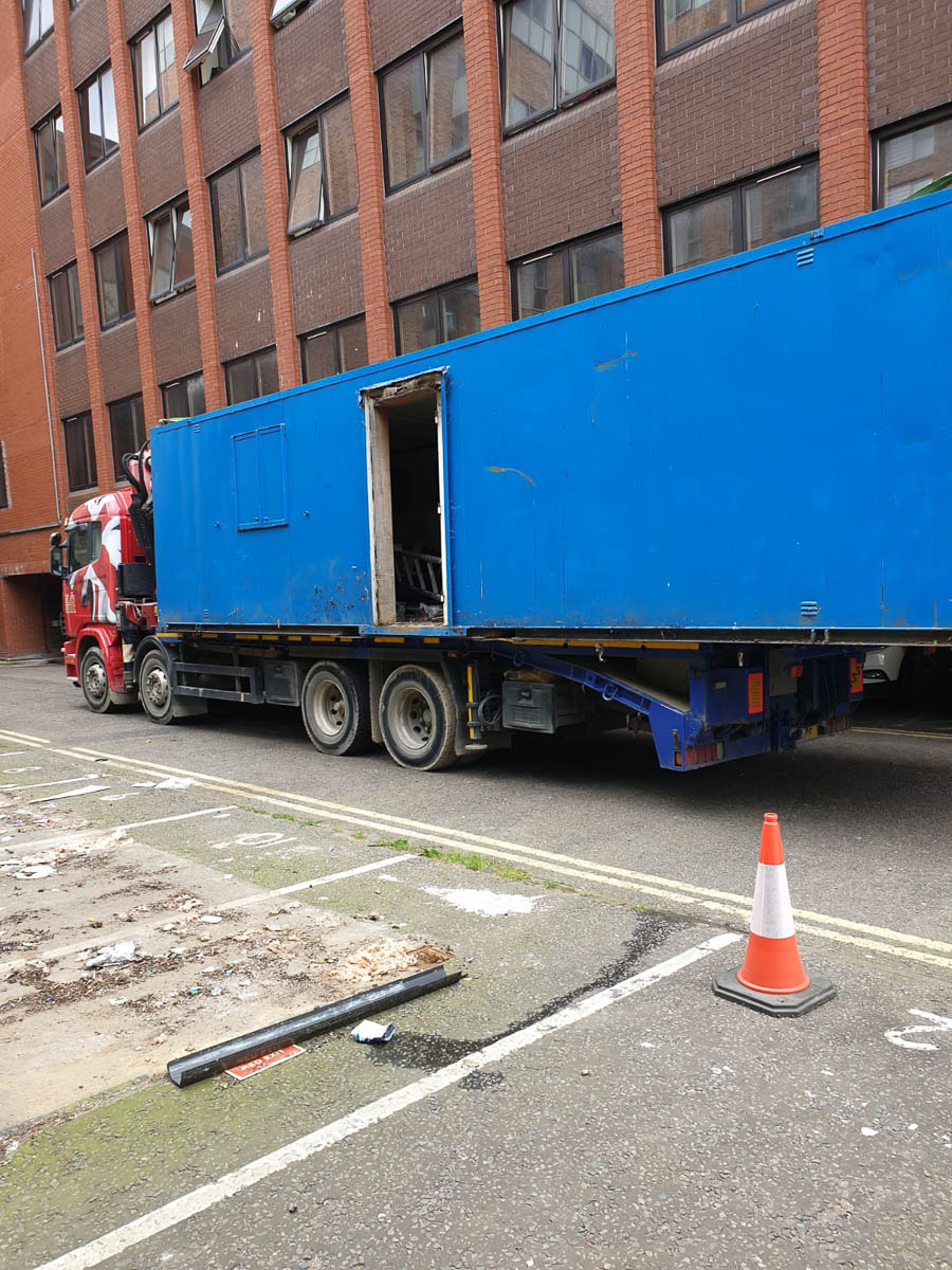 Moving a container within central London